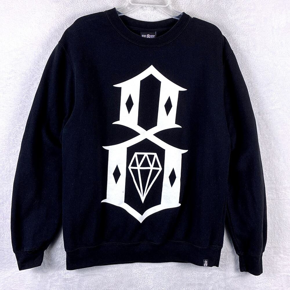 VTG Rebel8 Pullover Sweatshirt Mens L Diamond Skate Streetwear Graffiti SF 90s